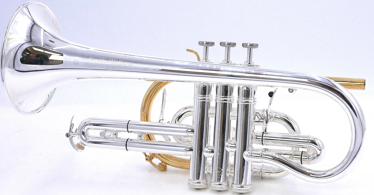 Smith-Watkins Soloist Dual Trigger Cornet in Silver Plate 