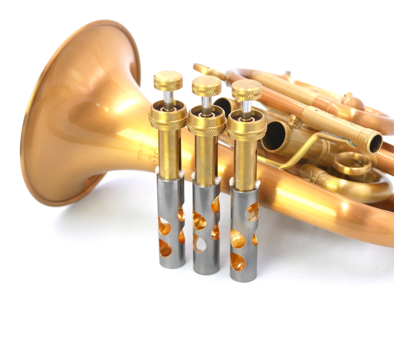 FULL SATIN beast!   CarolBrass CPT-7090-RLM  DIZZY  Pocket  Trumpet