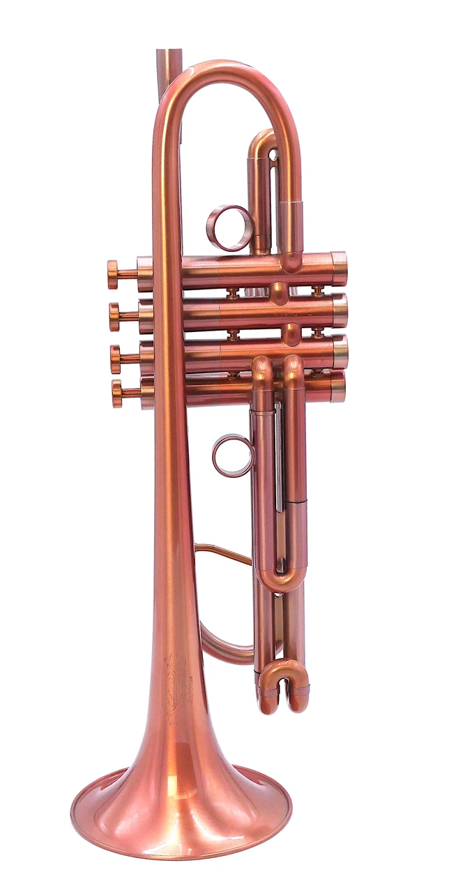 Extended Range! Pre-Owned Adams 4 Valve A4 Custom Series Trumpet in Brushed Copper Lacquer 