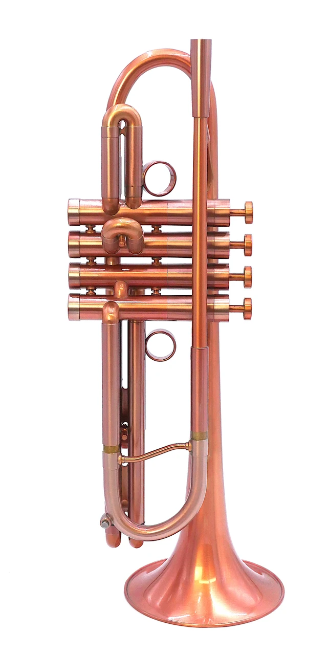 Extended Range! Pre-Owned Adams 4 Valve A4 Custom Series Trumpet in Brushed Copper Lacquer 