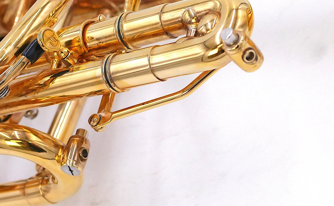 Pre-Owned Early Schagerl "Raven" Trumpet in Gold Plate