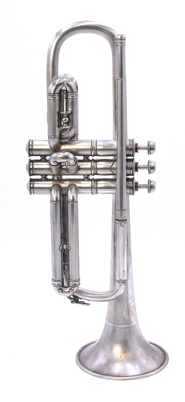 1938/39 York "Trumpet Model" Cornet in Silver Plate