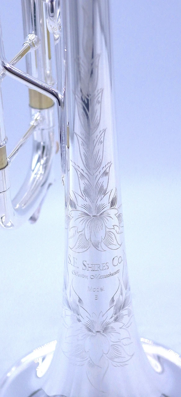 RED TAG SALE! S.E. Shires Model B Trumpet in Silver Plate  open box demo!