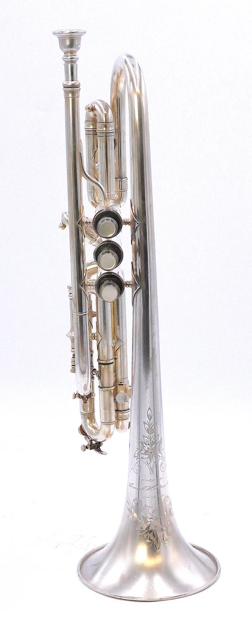 1915 Holton Revelation Cornet in Silver Plate: Closet Queen (full kit)
