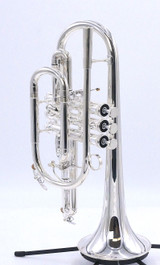 Brasspire Unicorn Cornet with Dual Triggers:  A great 1st  brass band cornet or solo instrument