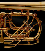 Orchestral Rotary Bundle! Schagerl Berlin Rotary C Trumpet, Gard Triple Elite Leather Bag, Gard Taco, Gard mpc pouch, and accessories!