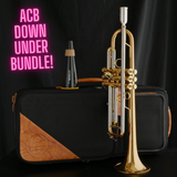 Down Under Bundle! Schagerl Signature "James Morrison" Bb Trumpet in Lacquer JM2-L, Schagerl "James Morrison" Apredato Mouthpiece, sshhmute Practice Mute, Gard Double Bag in Nylon