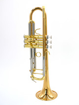 Manchester Brass Professional Bb Trumpet in Clear Lacquer with Gold Brass Bell