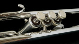 Manchester Brass Professional Bb Trumpet in Silver Plate with Gold Brass Bell