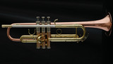 Getzen 900DLX Eterna Deluxe Model Bb Trumpet in Clear Lacquer with copper bell!