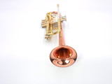 Getzen 900DLX Eterna Deluxe Model Bb Trumpet in Clear Lacquer with copper bell!