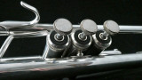 The absolutely wonderful Manchester Brass Custom RL-GB Professional Bb Trumpet in Silver Plate