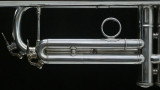 The absolutely wonderful Manchester Brass Custom RL-GB Professional Bb Trumpet in Silver Plate