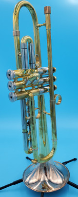 Del Quadro Custom Built Trumpet in Raw Brass 
