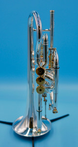 Brand New  Besson Prestige Cornet in silver plate with gold trim