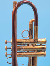 Pre-Owned Bach/Pilczuk/NTC Frankenhorn Trumpet in Raw Brass