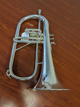 Vintage  Courtois  Flugelhorn in silver plate with recent cleaning/PVA