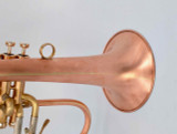 AR Resonance  Soave Flugehorn in satin raw brass with Bronze Bell