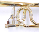 Pre-Owned  Shires Large Bore Tenor Trombone with F Attachment and Pre-Eastman Bell in Clear Lacquer