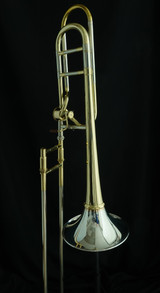 Adams  TB1 with Screw-on Bell, Yellow Brass Stem Sterling Silver Flair, Includes ACB Mouthpiece