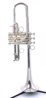 From The Paul Kurtz Collection: Adams Custom Series Eb/D Trumpet in Silver Plate