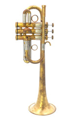 Wonderful  Pre-Owned Chicago Monette STC Eb Trumpet in Raw Brass