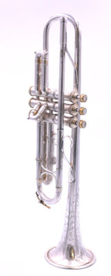 1925 King Liberty Trumpet in Silver Plate 