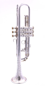 1925 King Liberty Trumpet in Silver Plate 