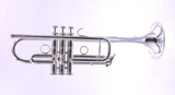 Pre-Owned Carolbrass CTR-5062H-GSS-CS C Trumpet in Silver Plate