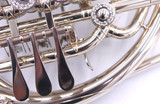 New and In Stock! Hans Hoyer HH6801NSA-1-0 Double French Horn in Nickel Silver 