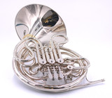 New and In Stock! Hans Hoyer HH6801NSA-1-0 Double French Horn in Nickel Silver 