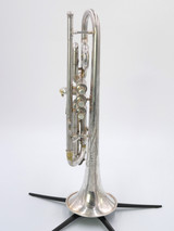  Vintage 1935 Conn 80A  Cornet in Silver Plate with Quick Change Tuning!
