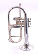 Pre Owned Adams Custom Series F4 Flugelhorn in Silver Plate 
