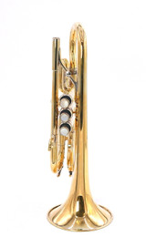From The Fred Mills Collection: Yamaha YTR-6610S Eb Trumpet/Cornet Hybrid in Gold Plate