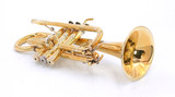 From The Fred Mills Collection: Yamaha YTR-6610S Eb Trumpet/Cornet Hybrid in Gold Plate