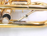 From The Fred Mills Collection: Yamaha YTR-6610S Eb Trumpet/Cornet Hybrid in Gold Plate