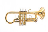 From The Fred Mills Collection: Yamaha YTR-6610S Eb Trumpet/Cornet Hybrid in Gold Plate