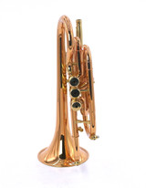 The CarolBrass CCR-9990RSM Bb Cornet in Clear Lacquer 
