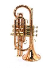The CarolBrass CCR-9990RSM Bb Cornet in Clear Lacquer 