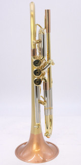 Taylor Piranha Trumpet in Clear Lacquer w/ Polished Accents and Bell and Bauerfeind valves