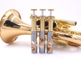 New and in Stock! Carolbrass CPT-3000-GLS-Bb-L Pocket Trumpet in Clear Lacquer 