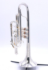 Pre-war Besson Class A New Creation Cornet in Silver Plate 