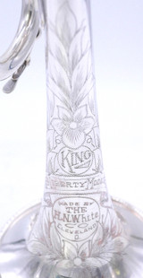 1930's King Liberty Trumpet In Silver Plate 