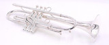 The Bell BT3-350 w/ 370G Bell  All-Around Trumpet in silver plate SN: 1660
