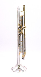 Bach Stradivarius 43 Bb Trumpet in Clear Lacquer with "Sterling Silver Plus" Bell
