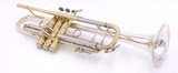 Bach Stradivarius 43 Bb Trumpet in Clear Lacquer with "Sterling Silver Plus" Bell