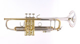 Bach Stradivarius 43 Bb Trumpet in Clear Lacquer with "Sterling Silver Plus" Bell