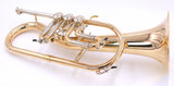 Schagerl Killer King Flugelhorn in Polished Raw Brass