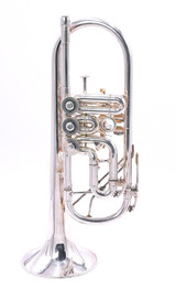 Pre-Owned Yamaha YTR-948FFMS C Rotary Trumpet in Silver Plate 