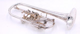 Pre-Owned Yamaha YTR-948FFMS C Rotary Trumpet in Silver Plate 